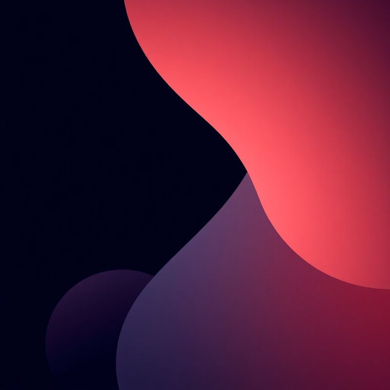 Abstraktní gradient v půlnočních a korálových tónech
